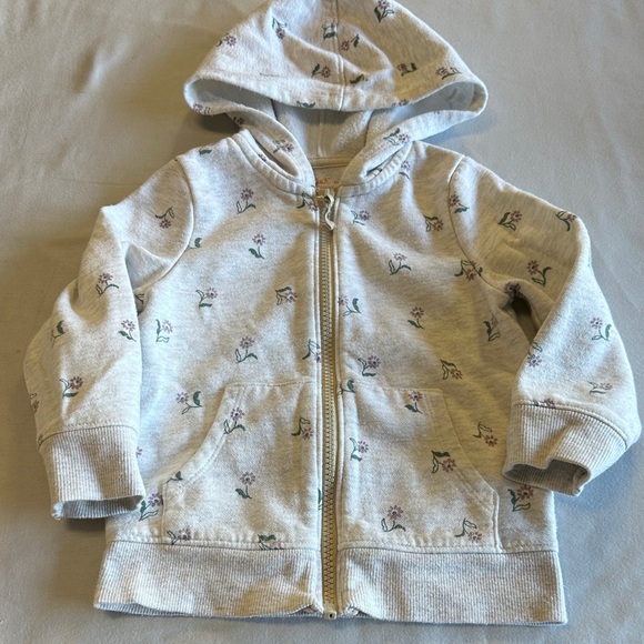 Cat & Jack - Floral Print Kids Hoodie - Picture 1 of 3